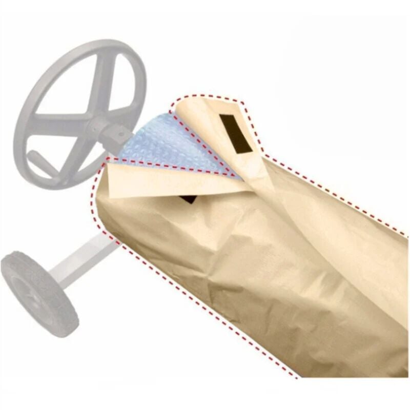 Ensoleille - Couverture Enrouleur Bâche Piscine en Tissu Imperméable,Couverture de Protection Piscine Extérieur Intérieur,49096cm