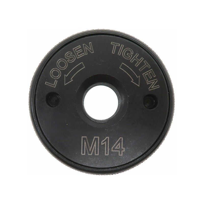 Écrou de serrage rapide SDS Clic M14,- pour toutes les meuleuses d'angle AEG, Black & Decker, Dewalt, Flex, Hitachi, Metabo, Makita, etc. (1 écrou de
