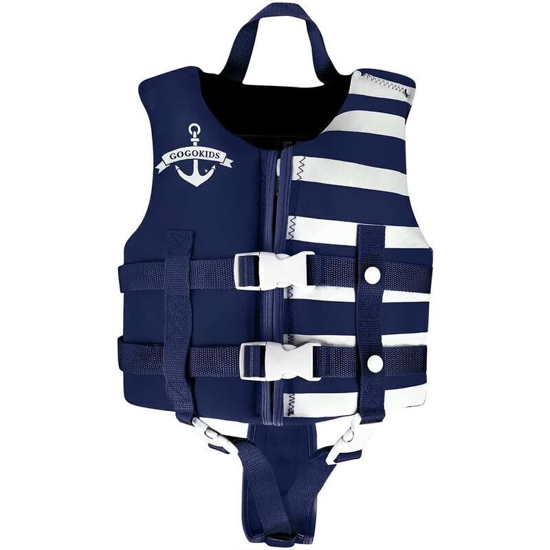 Enfants Gilet de Natation Bébé Garçons Filles Veste de Flottaison en Néoprène Gilet de Bain Maillots de bain(M)