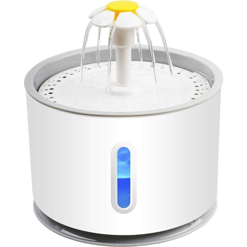 Fontaine à boire pour animaux de compagnie, fontaine à eau de 2,4 l pour chats et chiens, distributeur automatique d'eau pour animaux de compagnie