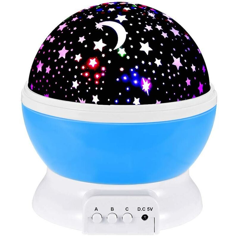 Ensoleille - Jouets de lumière de nuit pour enfants pour les filles de 2 à 8 ans Cadeaux, veilleuses pour enfants avec rotation à 360 degrés et