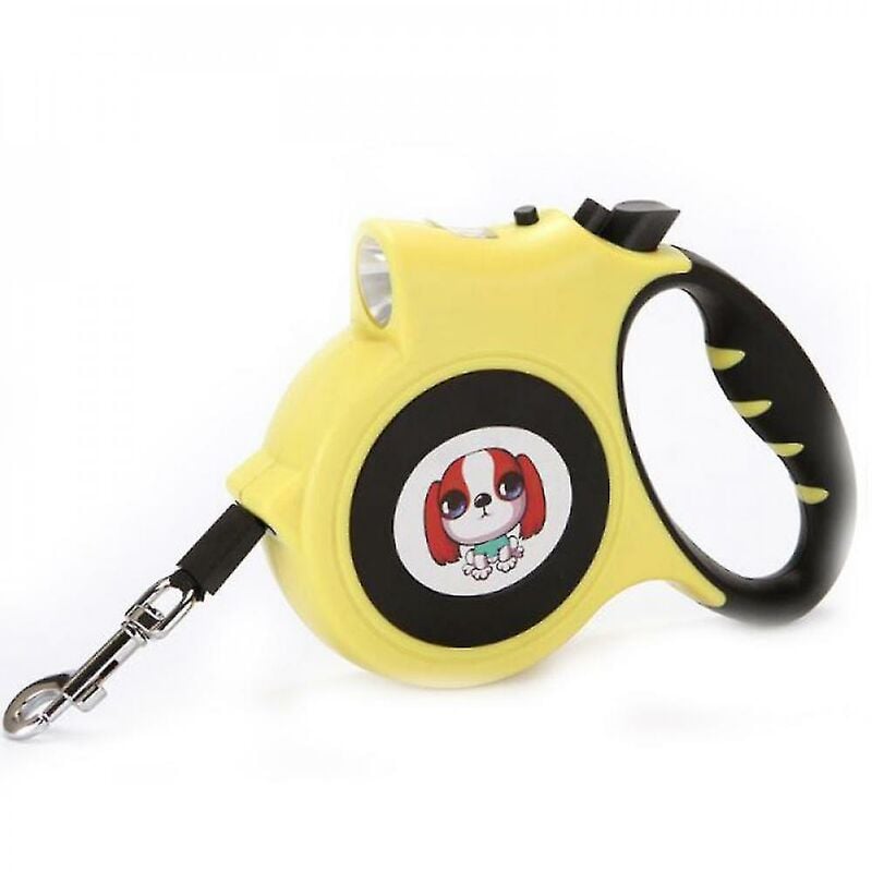 Laisse pour chien rétractable robuste et sans enchevêtrement à 360 avec antidérapant