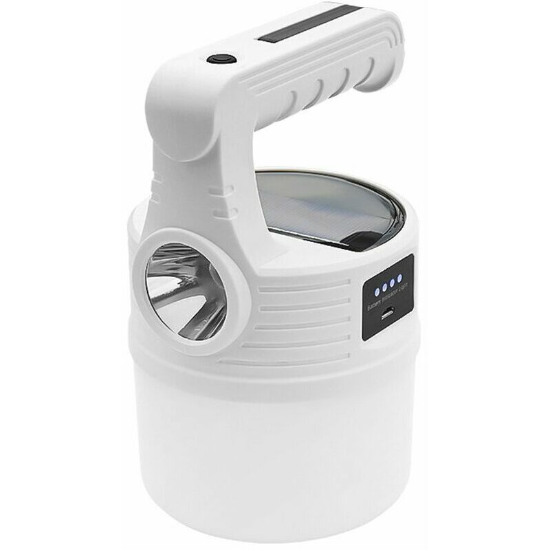 Lampe solaire rechargeable pour marché de nuit Lampe pour étalage au sol Lampe de camping d'extérieur Lampe d'urgence, MX-518