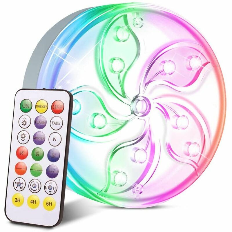 Lumières LED Submersible,Eclairage Piscine Led,Lumière Piscine,Avec Télécommande à Changement de Couleur des Lumières Utilisé Pour