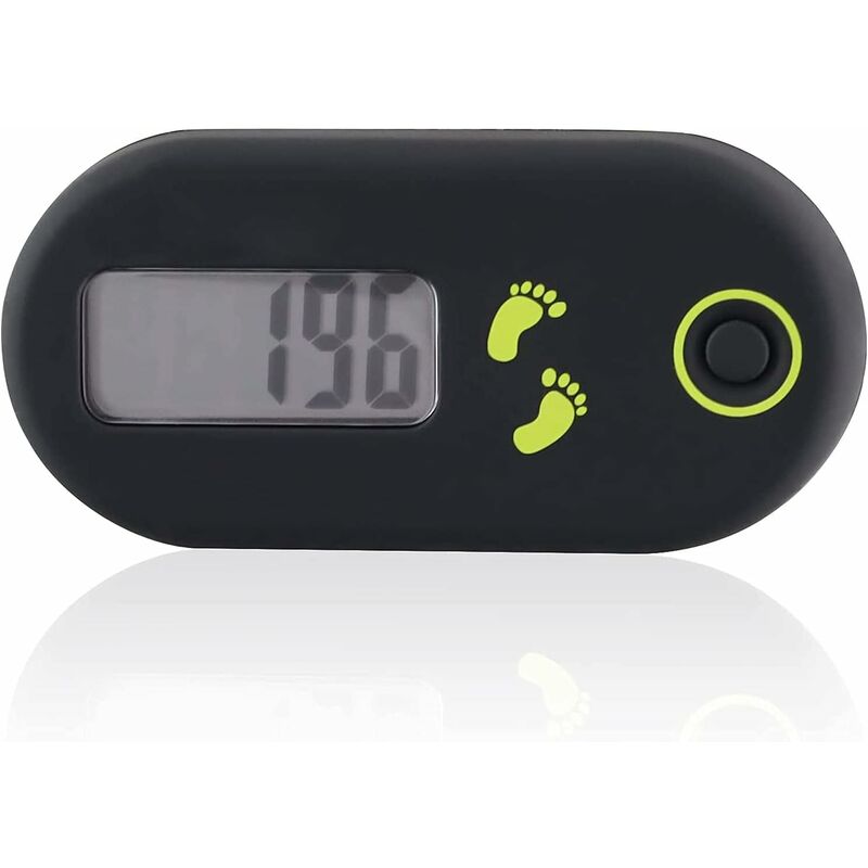 Ensoleille - Mini podomètre pince podomètre numérique 3D compteur de calories podomètre Portable pour Jogging randonnée course marche