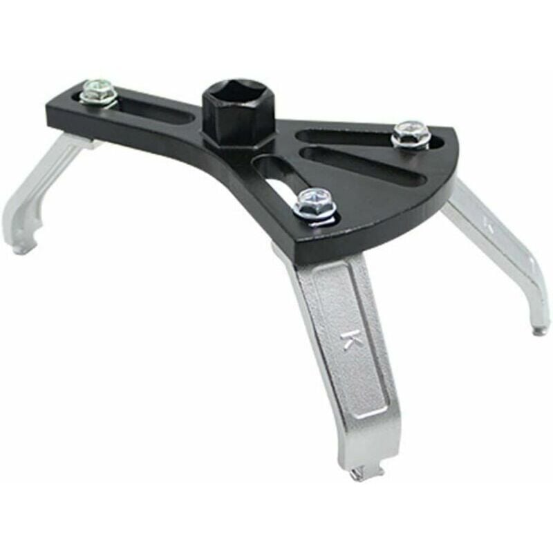 Ensoleille - Outil de retrait de bouchon de réservoir de carburant - Clé à molette réglable de 135 à 185 mm - 3 mâchoires - Outil de retrait de