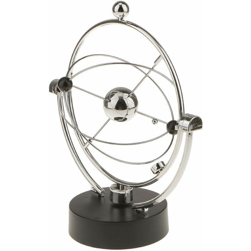 Ensoleille - Pendule électrique Magnétique Cinétique Orbital Newton Céleste Tournant Jouet Décoration Table Bureau 5styles - Balle