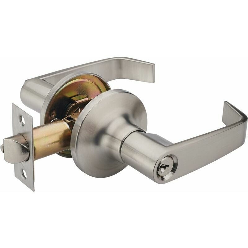 Poignée de porte d'entrée avec clé ondulée