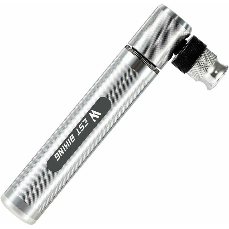 Ensoleille - pompe à vélo Mini pompe à air vélo toutes valves Pompe à air de vélo en aluminium Pompe à vélo portable compacte Pompe à main 160PSI