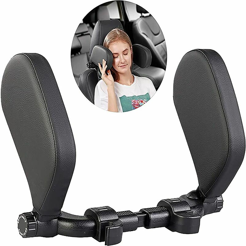 Repose Tête Voiture, Voiture Oreillers de Cou Appuie Tête de Siège Auto, Coussin de Couchage de Voyage pour Repos Cervical Oreiller Réglable de