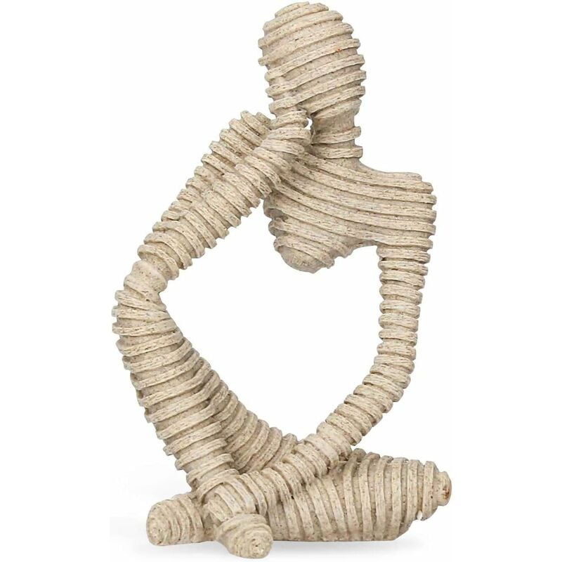 Ensoleille - Sculpture en résine, statue d'art moderne, figures décoratives abstraites, pour la décoration de salon, bureau, café, club (style 1)