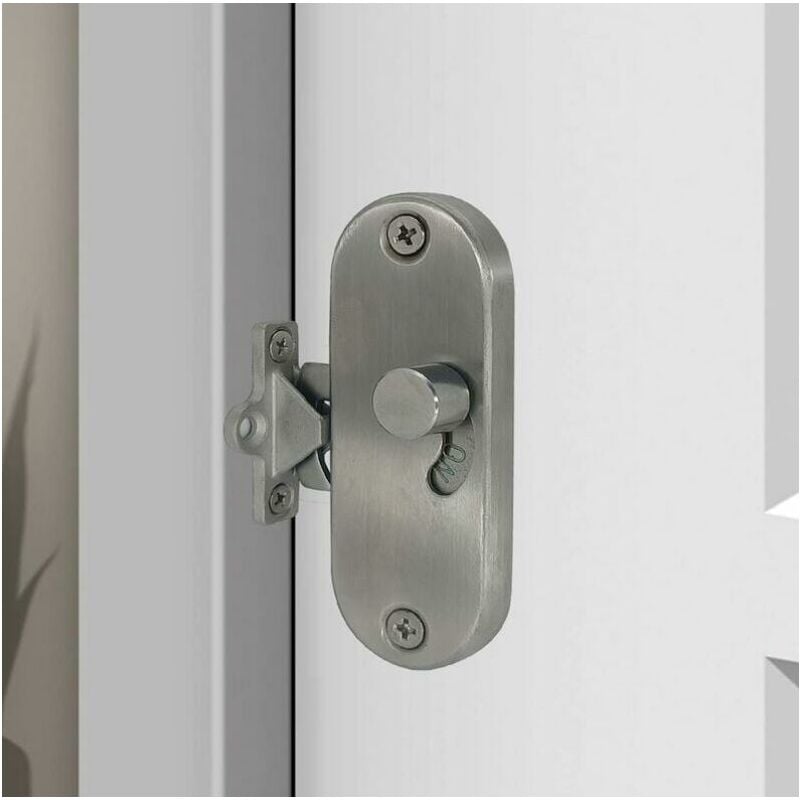 Serrure de porte coulissante à 90° à angle droit avec boucle de verrouillage de porte coulissante et verrou de porte de grange