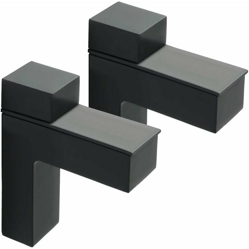 Ensoleille - Support d'Étagère en Verre Support de Tablette Réglable et Adaptable d'Épaisseur de 5-30mm pour Salle de Bain, Fixation Murale à Vis,