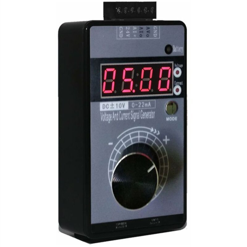 Ensoleille - Tension positive et négative portative 0-10V5V + courant 0-4-20mA générateur de signal calibrateur de source analogique