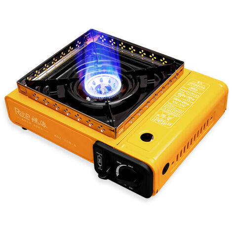 Ensoleille – Réchaud à gaz compact 2200W – Allumage piézo – Feu réglable – Pour casseroles jusqu'à 26 cm – Double soupape de sécurité