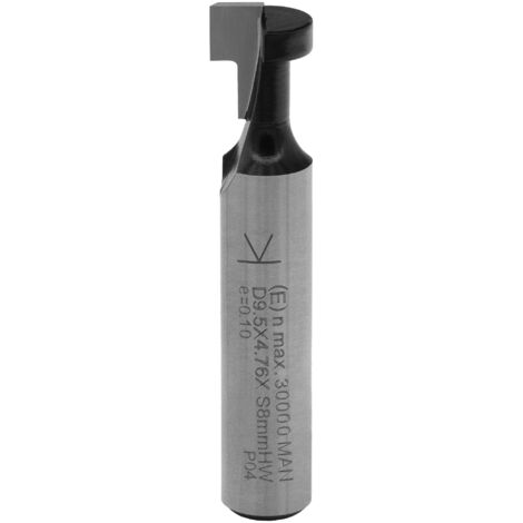 ENT T-Nutfräser HW, Schaft (S) 8 mm, Durchmesser (D1) 8,5 -34,9 mm, D2 4,8 - 12,7 mm, SL 32 mm, Z 1-2