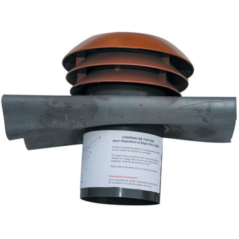 Ent/sort air toiture rouge diam 125mm - Atlantic 464055