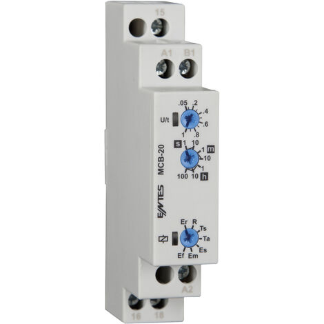 ENTES 101578 MCB-20 Zeitrelais Multifunktional  1 St. Zeitbereich: 0.05 s - 100 h 1 Wechsler