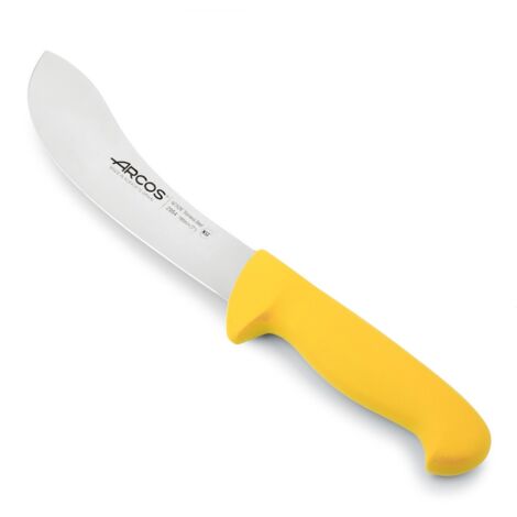 Enthäutungsmesser  Arcos Farbe - Prof  295400  in Edelstahl Nitrum und mango ergonomisches gelbes Polypropylen und 19 cm Klinge, Vitrine