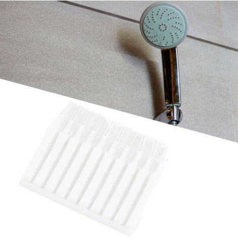 Entkalkungsbürste für Duschabflüsse und -düsen – 10-teilig – Polypropylen, Nylon und Metall – Abmessungen 7,8 x 6,2 cm