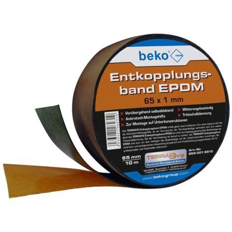 Entkopplungsband EPDM, 65 x 1 mm