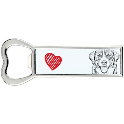 Entlebucher - Décapsuleur avec chien, ouvre-frigo personnalisé, cadeau unique pour homme par Art-Dog