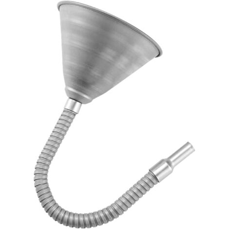 Entonnoir à carburant avec bec flexible, entonnoir à huile en métal, outil de remplissage et de versement pour moto avec filtre et tube flexible
