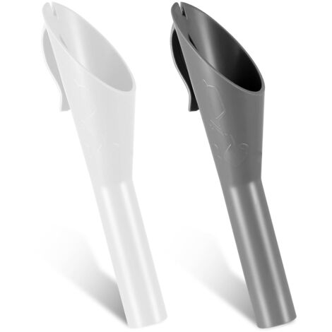 Entonnoir à carburant, entonnoir pour filtre à carburant, entonnoir pour ravitaillement de réservoir de voiture (un blanc, un gris)