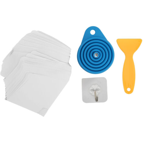 Entonnoir à Filtre en Silicone pour Peinture - 100 Filtres à Mailles Fines pour Vernis et Résines