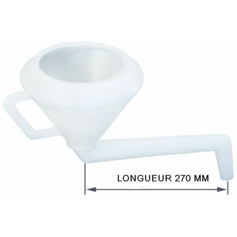 Entonnoir courbe rigide 270 mm + filtre