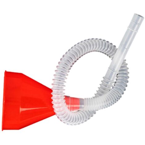 Entonnoir de remplissage rapide anti-éclaboussures (rouge) Tube flexible de 61 cm