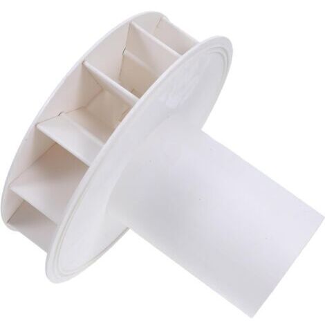 Entonnoir de Siphon PVC 110 MM pour Descente de Gouttière Raccord de Drainage d'Eau de Pluie Déviation Stable Nettoyage Automatique des Canalisations Collecte pour Jardin et