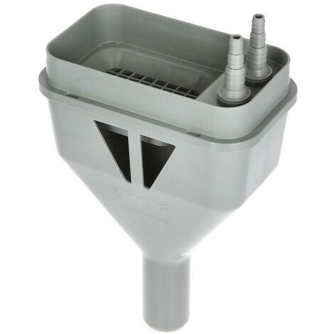 Entonnoir de vidange avec raccords de tuyaux