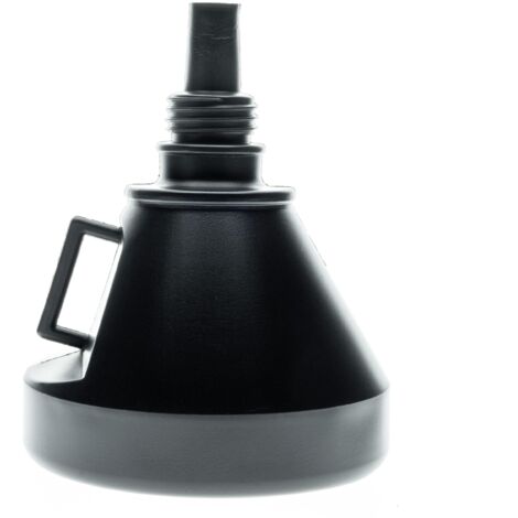 Entonnoir de voiture avec tube flexible amovible et filtre, noir - universel, durable, facile à ranger
