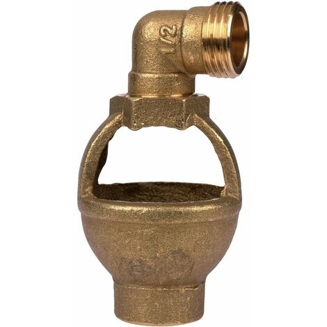 Entonnoir laiton avec coude à visser mâle pour soupape de sécurité 1/2" (15/21) - Watts