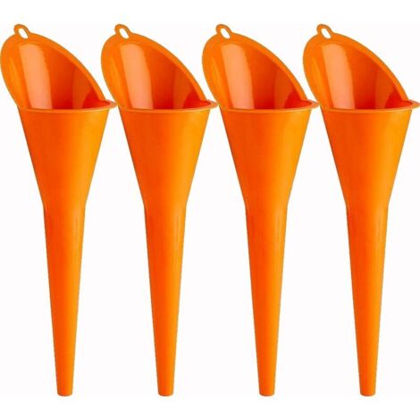 Entonnoir long 4 Pack entonnoir à huile moteur à essence additif moto ferme agricole utilisation pratique