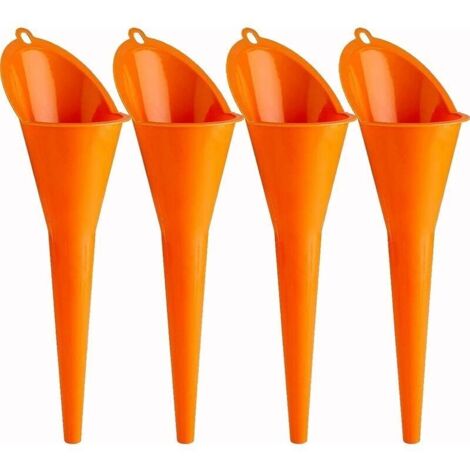 Entonnoir long 4 Pack entonnoir à huile moteur à essence additif moto ferme agricole utilisation pratique