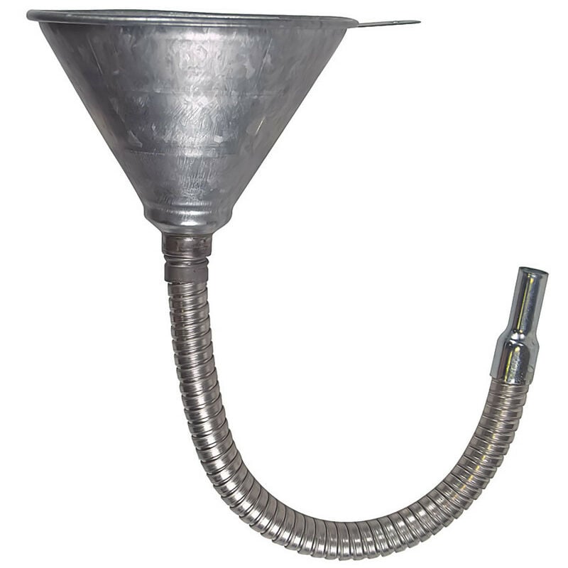 Entonnoir métal, avec flexible métallique, diamètre 14,5 mm Autobest