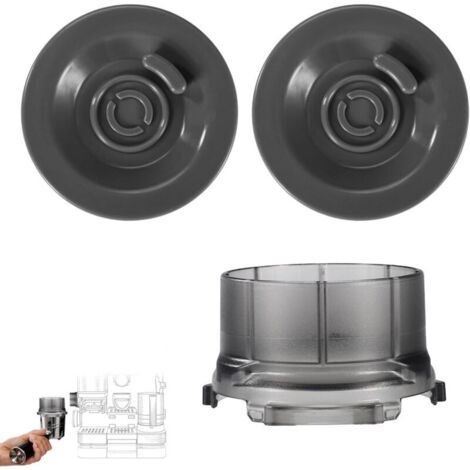 Entonnoir porte-filtre avec 2 disques de nettoyage pour machine à café Ninja Luxe ES601, entonnoir doseur expresso en plastique anti-éclaboussures, accessoires pour machine à café (gris)