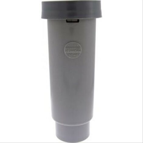 Entonnoir siphonné PVC sortie verticale, garde 50mm Nicoll -NF-