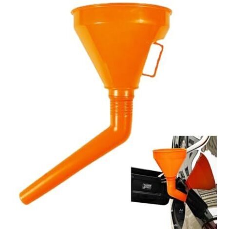 Entonnoirs pour usage automobile - dúrable Carburant Coudé  Entonnoir À un TRANSFE RT d'huile facile Grande Bouche Avec Filtre Et Poignée