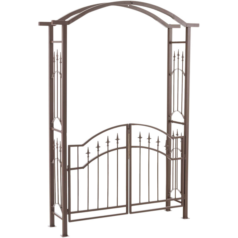 

CLP - Entrada Arco De Flores Luxos Con Puerta Marrón