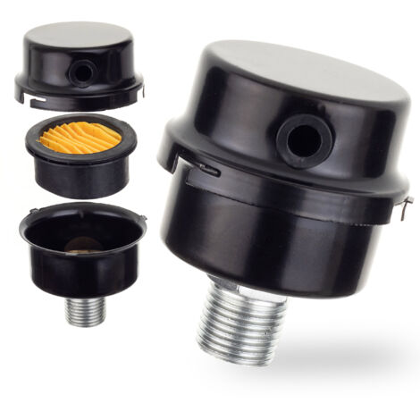 ENTRADA DE FILTRO DE AIRE PARA COMPRESOR 1/2" CARCASA METÁLICA