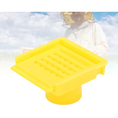 Entrada para colmena (10 unidades) – Puerta de ventilación de plástico ABS para cajas de núcleos y ventana de ventilación para apicultores – Accesorios de apicultura, color amarillo