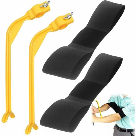 Entrainement Swing Golf 2 Pièces Golf Aide Formation Correcteur Aide Formation Swing Golf Correcteur Posture Outil Correction D'alignement Swing pour Débutants Professionnels Guide