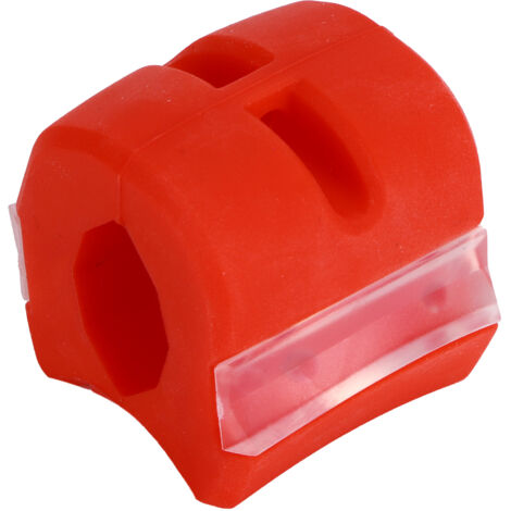 Entraîneur de Mâchoire en Silicone pour Visage et Cou, Exercice de Musculation Faciale Amincissant Rouge