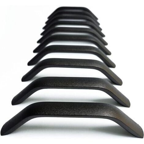 Entraxe 96mm, 10pcs Poignées et boutons de tiroir Cuisine Armoire Porte Poignées Placard Tiroir Chambre Meubles Tirer, Procédé de Sablage