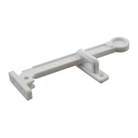 CIME Entrebâilleur de fenêtre, L.160mm, H.32mm, P.13mm, PVC, 1 pièce.