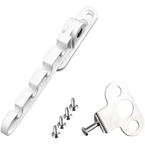 Entrebâilleur De Fenêtre - Verrou Anti-pincement Pour Fenêtres À Battant - Blanc - Convient PVC Bois Aluminium - 1 Pièce