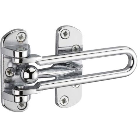 entrebailleur pour porte dentrée, taquet darrêt, 105mm, nickelé 183